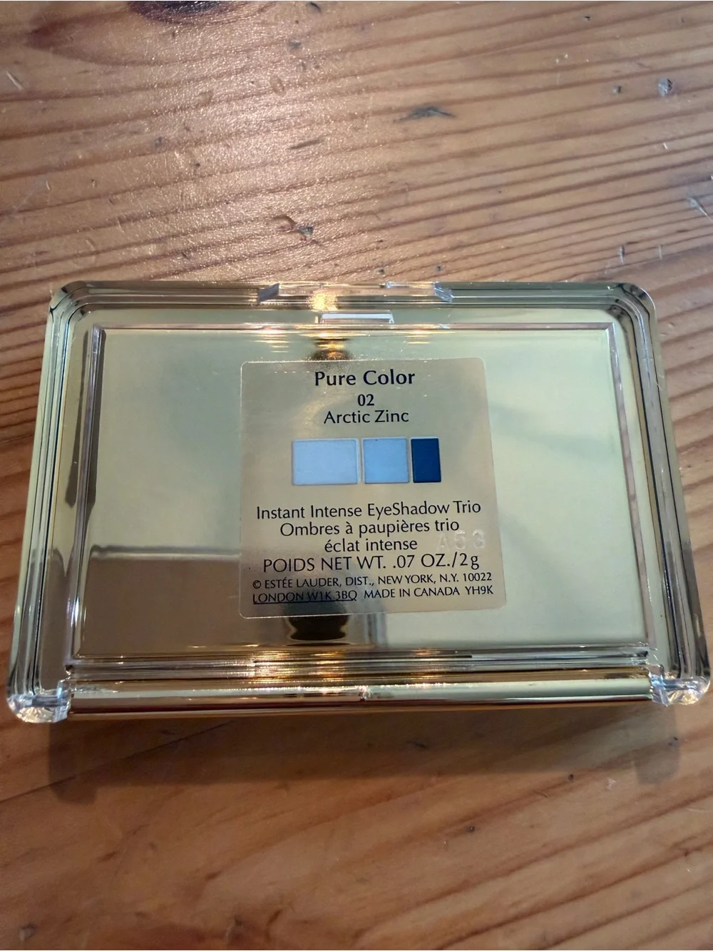 Estee Lauder Pure Color Instant EyeShadow Trio Artic Zinc 02 No Applicator